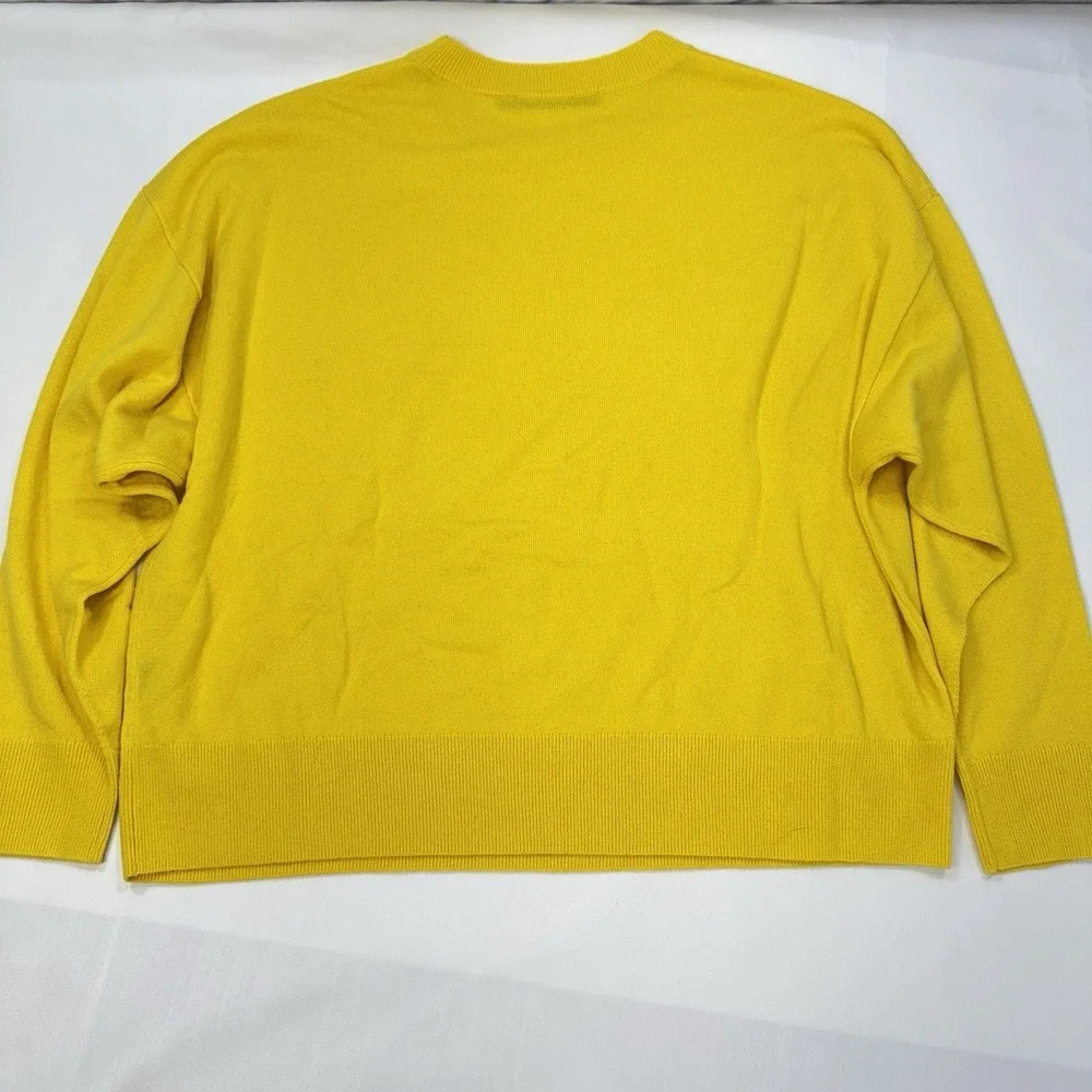 NWOT Jenni Kayne 100% Cashmere Marina Sweater XS Yellow aso Meghan Markle $445 - Picture 8 of 13
